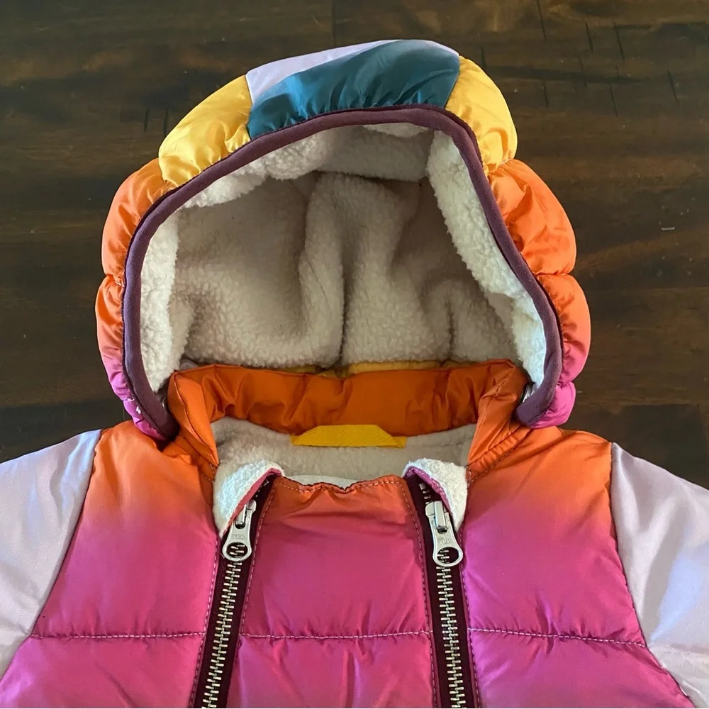 Molo Multicolor Hebe Glowy Rainbow Puffer Snowsuit - Picture 3 of 13